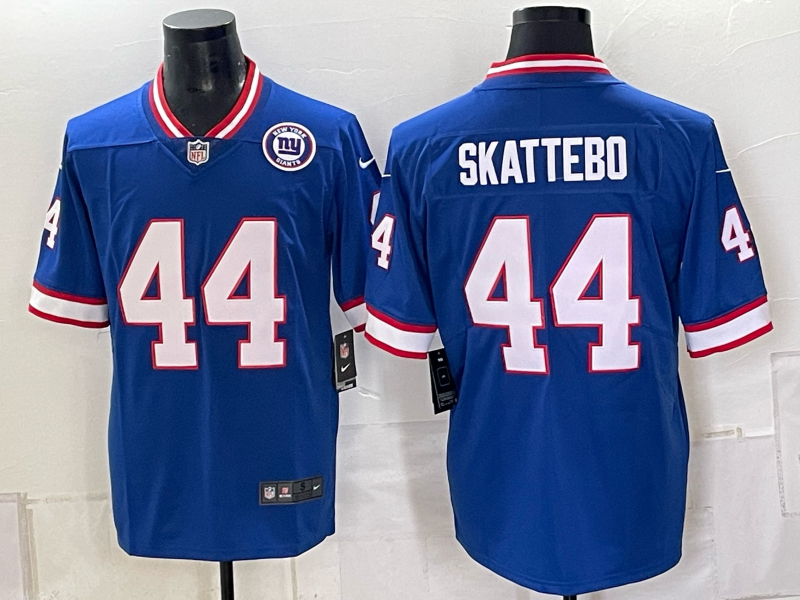 Men New York Giants #44 Skattebo blue Nike 2026 NFL Game Jersey 100401